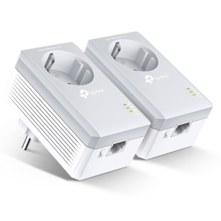 POWERLINE TP LINK AV600 KIT 2 UDS 1 PORT CON ENCHUFE