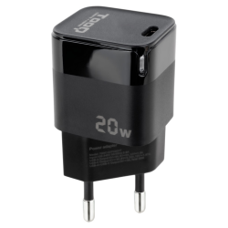 CARGADOR PARED USB C PD 20W NEGRO