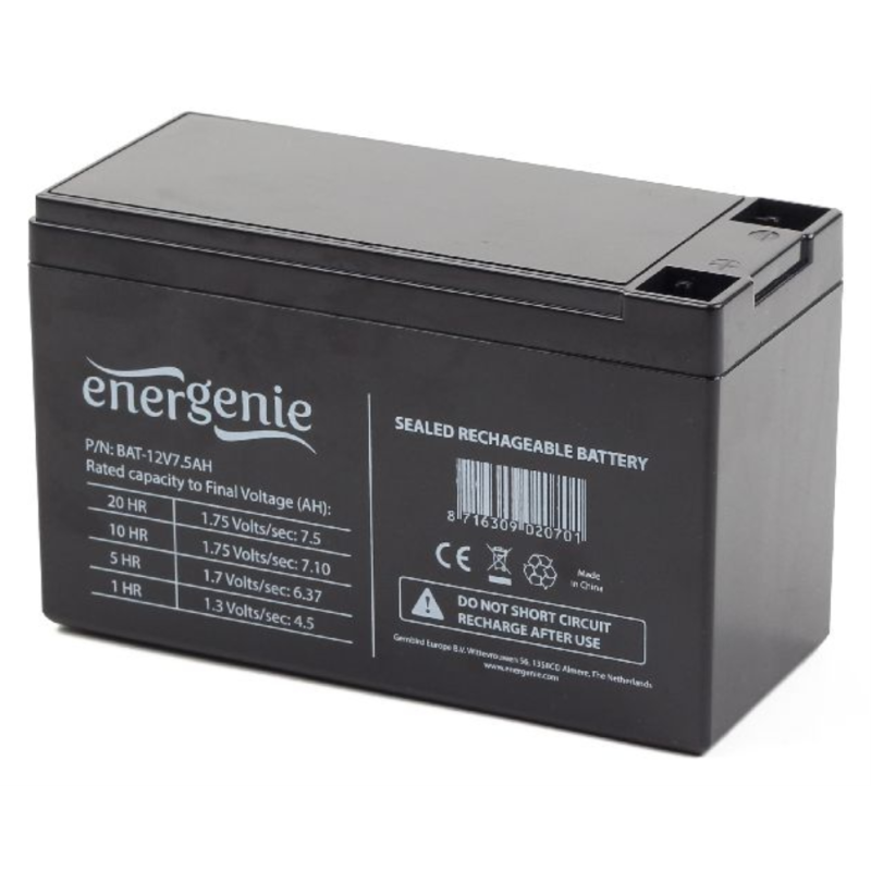 BATERIA 12V 75AH GEMBIRD