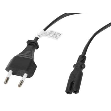 CABLE LANBERG DE ALIMENTACION OCHO CEE 7 16 A IEC320 C7 NEGRO 3M