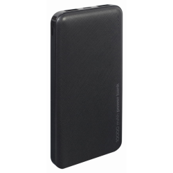 POWERBANK GEMBIRD 10000mAh 1x microUSB A 2x USB A NEGRO