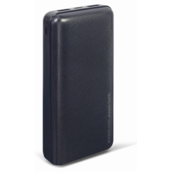 POWERBANK GEMBIRD 20000mAh 1x microUSB A 2x USB A NEGRO