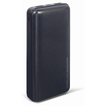 POWERBANK GEMBIRD 20000mAh 1x microUSB A 2x USB A NEGRO