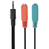 CABLE AUDIO GEMBIRD SPLITER CONECTOR 35MM