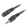 CABLE LANBERG ESTEREO JACK 35 MM MACHO A JACK 35 MM HEMBRA NEGRO 15 M