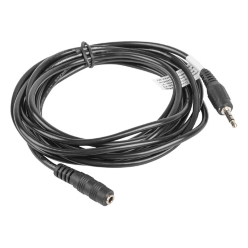 CABLE ESTEREO LANBERG JACK 35 MM MACHO JACK 35MM HEMBRA 3M NEGRO