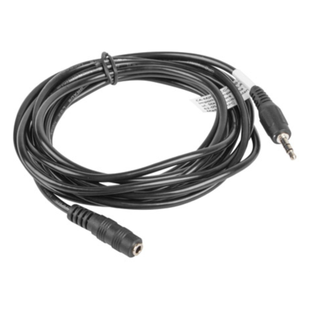 CABLE ESTEREO LANBERG JACK 35 MM MACHO JACK 35MM HEMBRA 3M NEGRO
