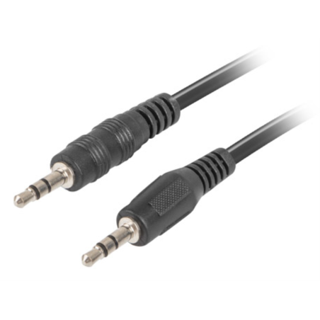 CABLE ESTEREO LANBERG JACK 35MM MACHO JACK 35MM MACHO 12M NEGRO