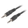 CABLE ESTEREO LANBERG JACK 35MM MACHO JACK 35MM MACHO 12M NEGRO