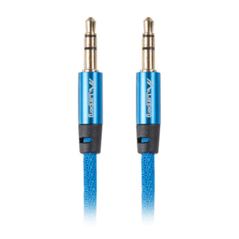 CABLE ESTEREO LANBERG JACK 35MM MACHO JACK 35MM MACHO 1M AZUL