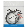 CABLE ESTEREO LANBERG JACK 35MM 2X RCA MACHO 15M