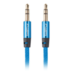 CABLE MINIJACK LANBERG 35MM M M 3 PIN 3M PREMIUM AZUL