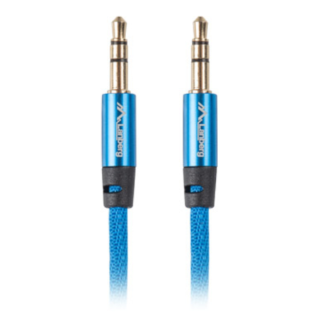 CABLE MINIJACK LANBERG 35MM M M 3 PIN 3M PREMIUM AZUL