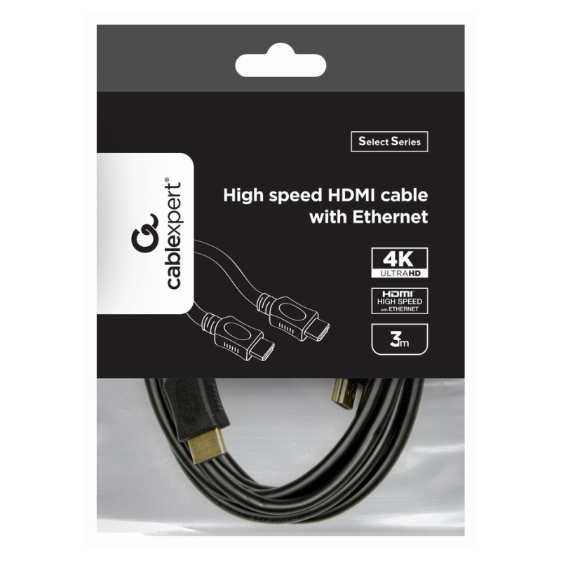 CABLE HDMI GEMBIRD MACHO MACHO 4K ALTA VELOCIDAD 3M SELECT SERIES
