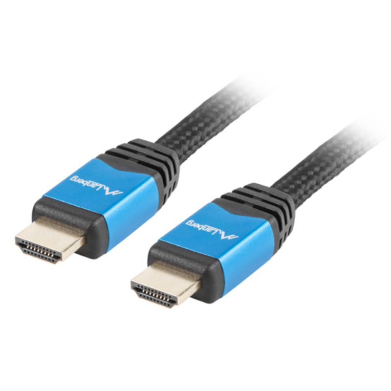 CABLE HDMI LANBERG MACHO MACHO V20 CU 4K PREMIUM 3M NEGRO