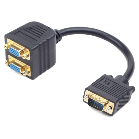 CABLE MONITOR GEMBIRD SPLITTER VGA 02M