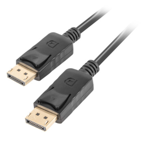 CABLE DISPLAYPORT LANBERG MACHO MACHO 4K NEGRO 18M