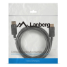 CABLE DISPLAYPORT LANBERG MACHO MACHO 4K 3M NEGRO