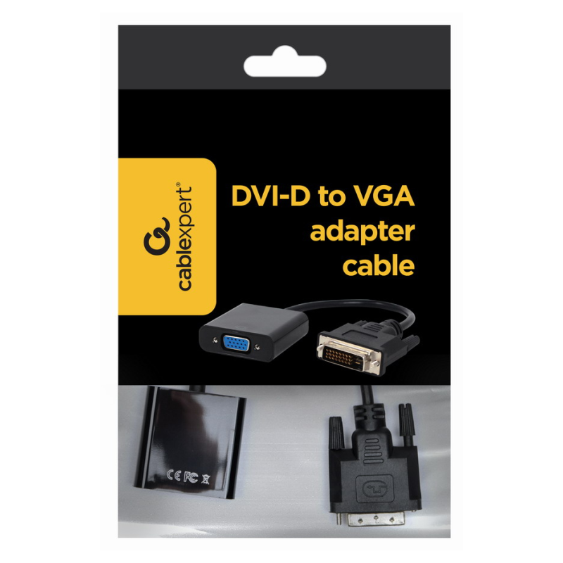 CABLE ADAPTADOR GEMBIRD DVI D MACHO A VGA HEMBRA 15 PINES