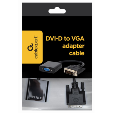CABLE ADAPTADOR GEMBIRD DVI D MACHO A VGA HEMBRA 15 PINES
