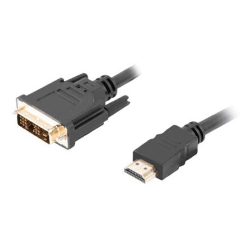 CABLE HDMI LANBERG MACHO DVI D 181 MACHO SINGLE LINK 18M NEGRO