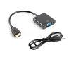 ADAPTADOR LANBERG HDMI MACHO VGA HEMBRAMINIJACK 35MM HEMBRA 20CM