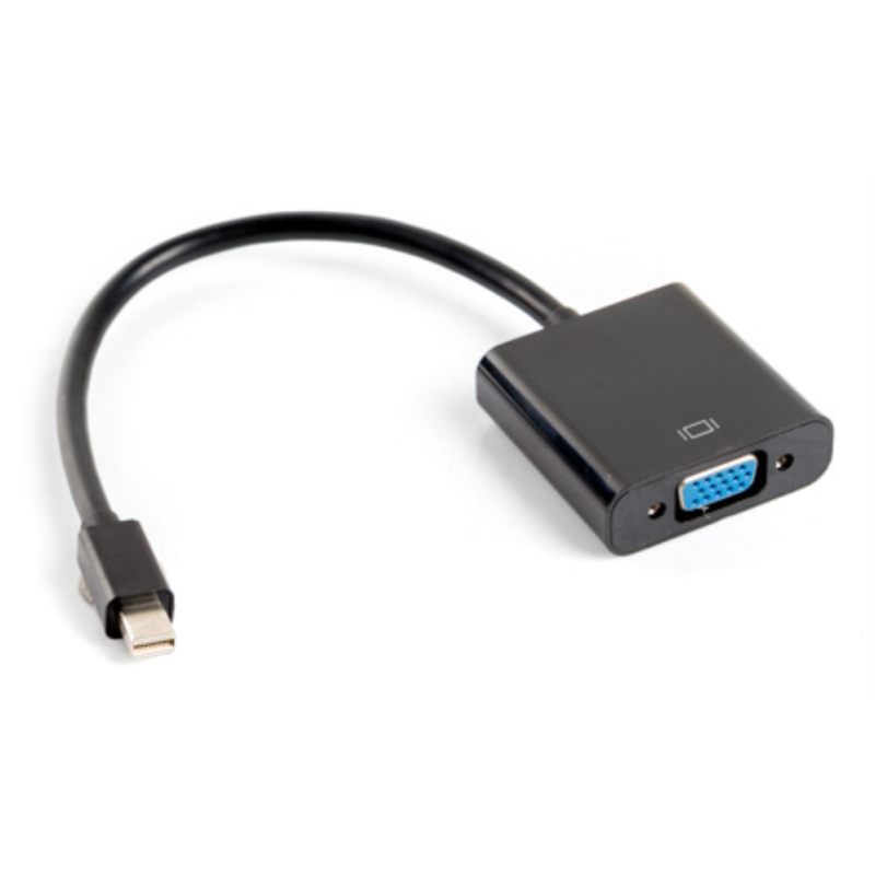 ADAPTADOR LANBERG MINIDISPLAYPORT MACHO VGA HEMBRA 20CM NEGRO