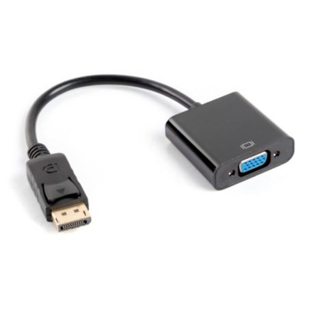 ADAPTADOR LANBERG DISPLAYPORT 11 A VGA 20CM NEGRO