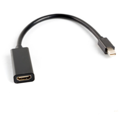 ADATADOR LANBERG MINIDISPLAYPORT MACHO HDMI HEMBRA 20CM NEGRO
