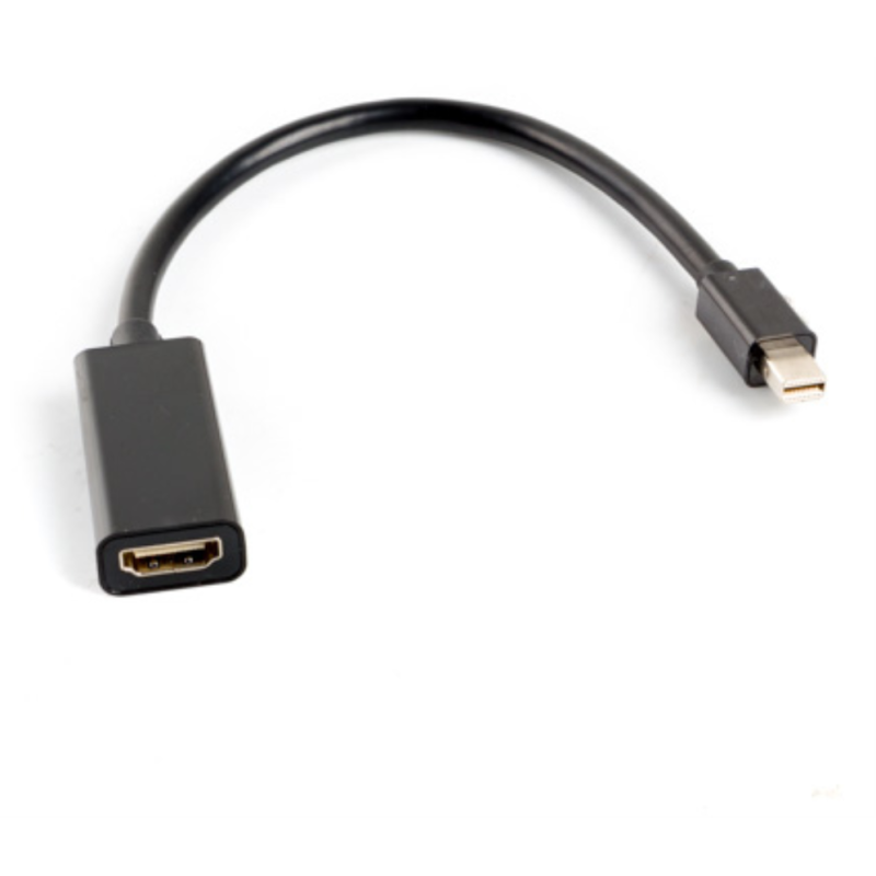 ADATADOR LANBERG MINIDISPLAYPORT MACHO HDMI HEMBRA 20CM NEGRO