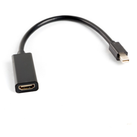 ADATADOR LANBERG MINIDISPLAYPORT MACHO HDMI HEMBRA 20CM NEGRO