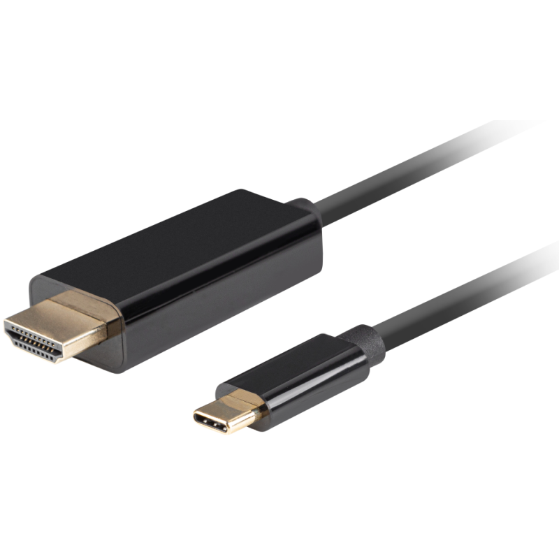 CABLE USB C A HDMI LANBERG MACHO MACHO 4K 60HZ 18M NEGRO