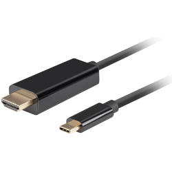 CABLE USB C A HDMI LANBERG MACHO MACHO 4K 60HZ 3M NEGRO