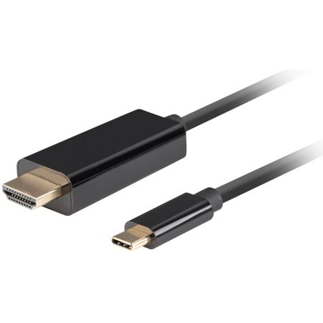 CABLE USB C A HDMI LANBERG MACHO MACHO 4K 60HZ 3M NEGRO