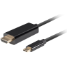 CABLE USB C A HDMI LANBERG MACHO MACHO 4K 60HZ 3M NEGRO
