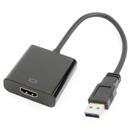CABLE ADAPTADOR GEMBIRD USB 30 MACHO A HDMI HEMBRA NEGRO