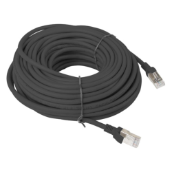 CABLE RED LANBERG LATIGUILLO CAT6 UTP 20M NEGRO FLUKE PASSED