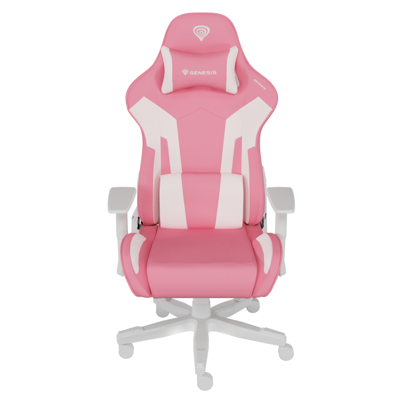 SILLA GAMING GENESIS NITRO 710 GASLIFT 4 150KG ROSA BLANCO