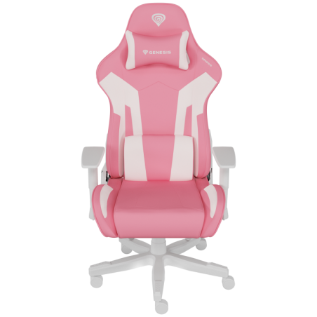 SILLA GAMING GENESIS NITRO 710 GASLIFT 4 150KG ROSA BLANCO