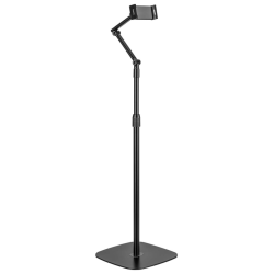 SOPORTE AISENS SUELO UNIVERSAL AJUSTABLE 3 PIVOTES TABLET NEGRO