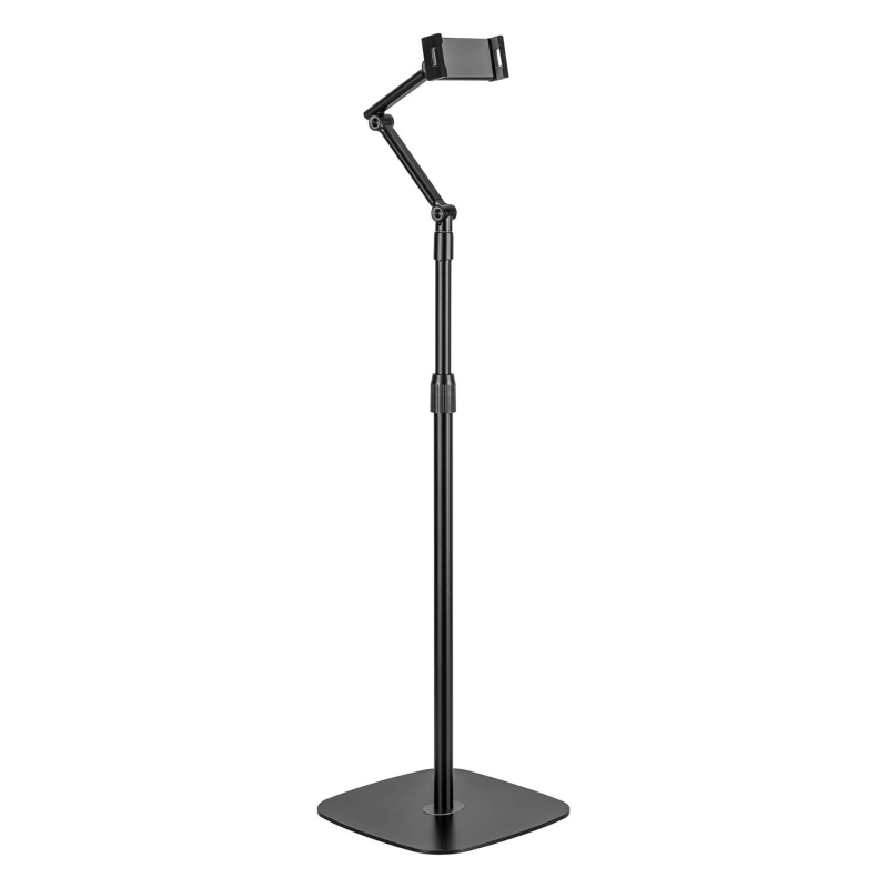 SOPORTE AISENS SUELO UNIVERSAL AJUSTABLE 3 PIVOTES TABLET NEGRO