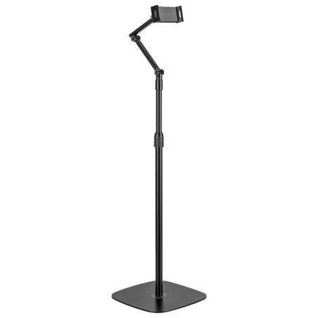 SOPORTE AISENS SUELO UNIVERSAL AJUSTABLE 3 PIVOTES TABLET NEGRO