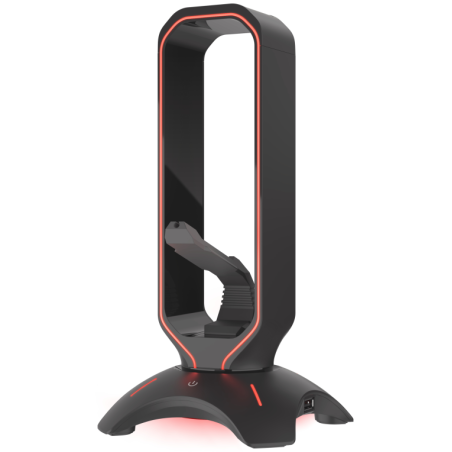 SOPORTE GENESIS VANAD 500 AURICULARES CON BUNGEE Y HUB USB