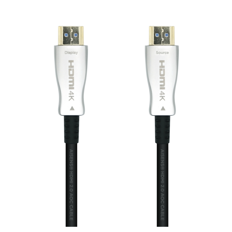 CABLE HDMI AISENS V20 OPTICO ACTIVO AOC 4K60HZ M M 15M NEGRO