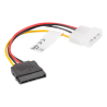 CABLE LANBERG ALIMENTACION MOLEX MACHO A SATA HEMBRA 15 CM