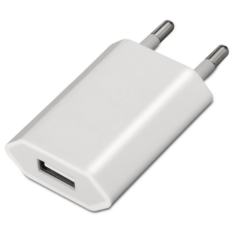MINI CARGADOR AISENS USB 5V 1A BLANCO