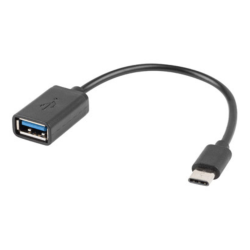 ADAPTADOR LANBERG OTG USB CM A USB A 20 H 15 CM NEGRO