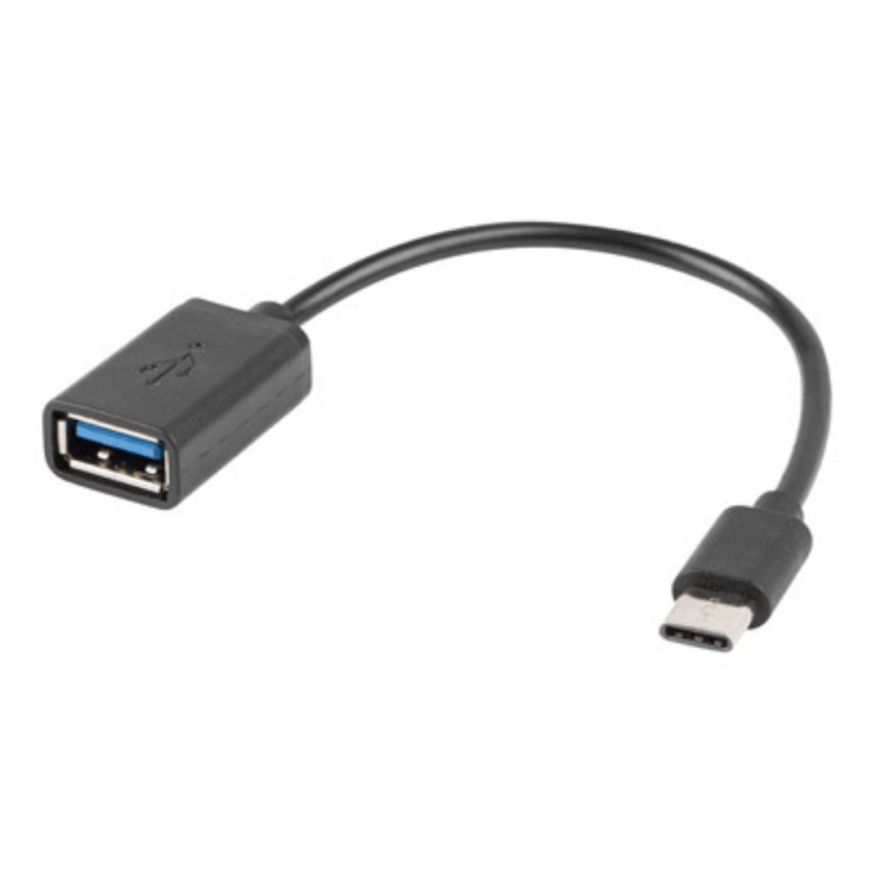 ADAPTADOR LANBERG OTG USB CM A USB A 20 H 15 CM NEGRO