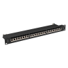 PATCH PANEL LANBERG 24 PUERTOS 1U 19 CAT7 FTP NEGRO