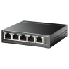 SWITCH TP LINK PROFESSIONAL 5 PORT GIGABIT EASY SMART 4 PORT POE